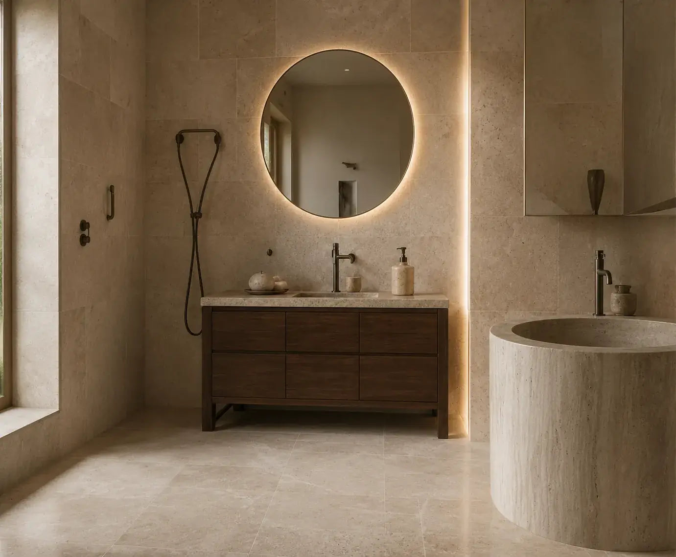 Naturstein im Badezimmer