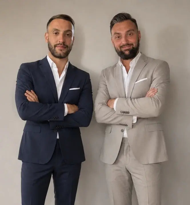 Fabio und Lukas Fabarius, Gründer von Naturstein Fabarius